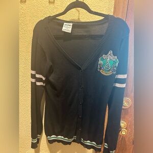 Hot Top Harry Potter Slytherin Button Up Cardigan
